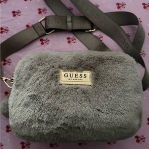 GUESS Plush Gray Crossbody Bag